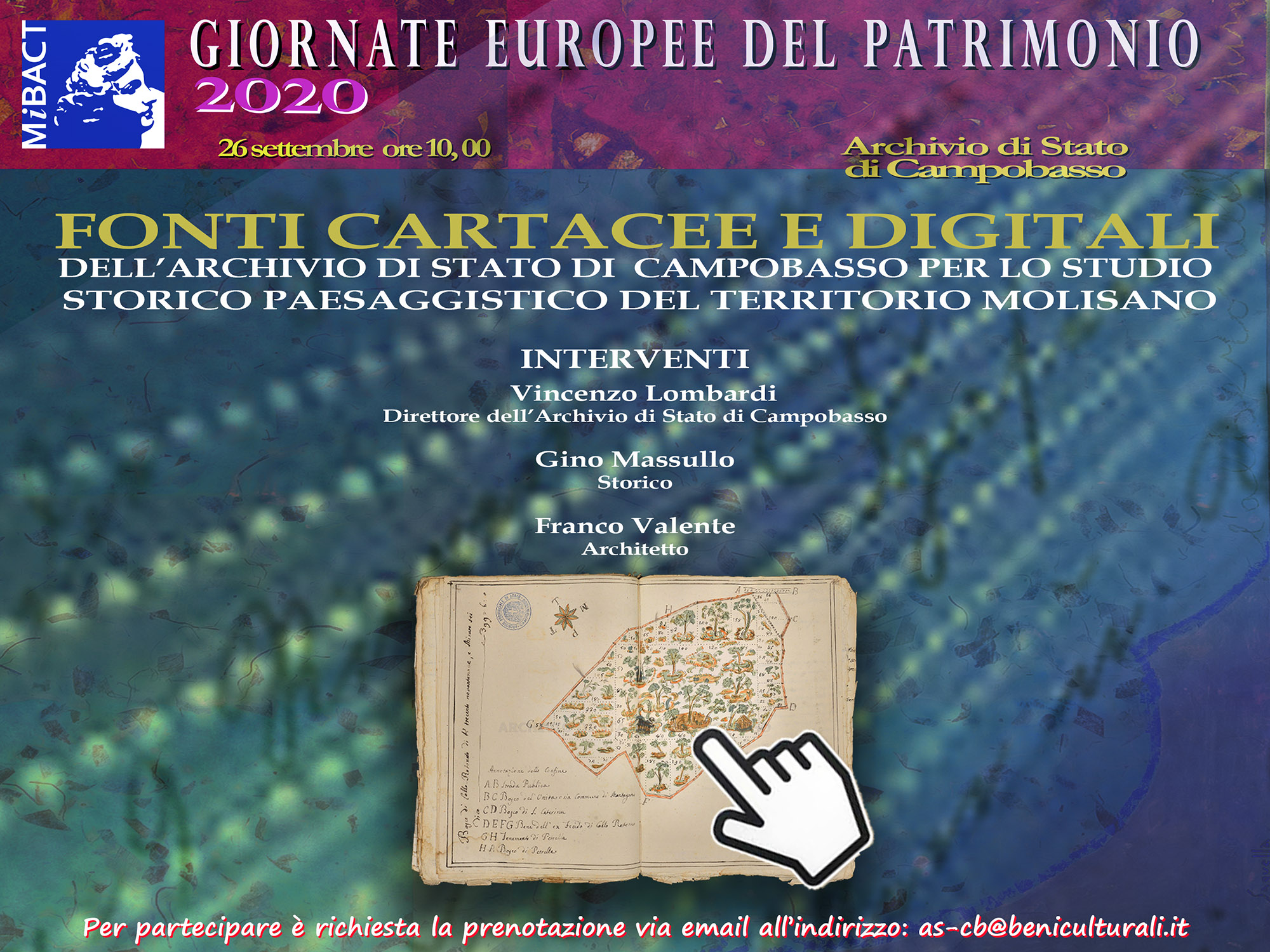 Fonti cartacee e digitali dell'Archivio di Stato di Campobasso per lo studio storico paesaggistico del territorio molisano